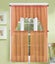 3PC (K66) SOLID VOILE SHEER KITCHEN WINDOW CURTAIN 2 TIERS + 1 SWAG VALANCE SET Carousel 12