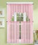 3PC (K66) SOLID VOILE SHEER KITCHEN WINDOW CURTAIN 2 TIERS + 1 SWAG VALANCE SET Carousel 13