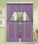 3PC (K66) SOLID VOILE SHEER KITCHEN WINDOW CURTAIN 2 TIERS + 1 SWAG VALANCE SET Carousel 14