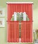 3PC (K66) SOLID VOILE SHEER KITCHEN WINDOW CURTAIN 2 TIERS + 1 SWAG VALANCE SET Carousel 15