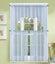 3PC (K66) SOLID VOILE SHEER KITCHEN WINDOW CURTAIN 2 TIERS + 1 SWAG VALANCE SET Carousel 19