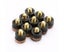 20x Brown Quality Soft Pool Snooker Billiards Cue Tips Screw On Type 10mm Carousel 6