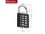 Anti-theft Button Combination Padlock Digit Push Password Lock For GYM Locker Carousel 4
