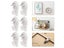 20pcs/set White Plastic Invisible Wall Hook For Photo Frames Carousel 3