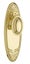 Tradco Fitzroy Door Knob on Backplate Polished Brass Carousel 1