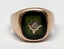 9ct Yellow Gold Green & Diamond Ring - Size W½ - 7.5gm - 175666 Carousel 5