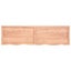Table Top Light Brown 180x50x6 Cm Treated Solid Wood Oak Topltkx Carousel 7