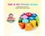 Time Clock Toy for Kids Wooden Time Learning Shape Sorting Color Game Monte Carousel 3