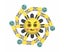 3PCS Deformation Robot Mechanical Gyroscope Toy Luminous Toy Carousel 7