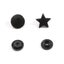 25Sets Snap Kit T5 Plastic Buttons Press Stud Snaps Fastener Carousel 15