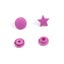 25Sets Snap Kit T5 Plastic Buttons Press Stud Snaps Fastener Carousel 18