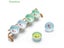 Ceramic Porcelain Celadon Tea Cup Teaware Kung Fu Tea Cup Bowl Carp Tea Set Cup Carousel 5