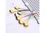 Pink Gold Cutlery Set Stainless Steel Dinnerware Set 24Pcs Knives Forks Coffee Carousel 6