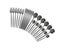 Pink Gold Cutlery Set Stainless Steel Dinnerware Set 24Pcs Knives Forks Coffee Carousel 1