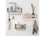 Wall Shelf Floating Shelf with Metal Grid,Wall Shelf with Hooks Carousel 3
