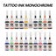 20 Colors/set Professional Tattoo Ink Monochrome Natural Pure Plant Pigment Kit Carousel 1
