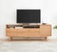 Oslo Natural Solid Oak Tall TV Unit (Oak Furniture Store) Carousel 1