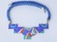 Statement Post-Modernist 80s abstract choker Vibrant enamel cloisonné necklace Carousel 3