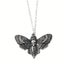 Death Moth Pendant Chain Necklace Carousel 1
