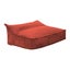 Cadence & Co Wilde Ribbed Luxe Fleece Double Sofa Bean Bag Lounge Cover Rust Red Carousel 9