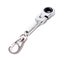 10mm Ratchet Spanner Wrench KeyRing KeyChain Handy Chrome Dad Boyfriend Gift Carousel 5