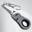 10mm Ratchet Spanner Wrench KeyRing KeyChain Handy Chrome Dad Boyfriend Gift Carousel 10