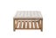 MARCEL Solid Wood Tufted Ottoman/Coffee Table with Shelf Carousel 3