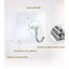 1Pcs Adhesive Sticky Hooks Heavy Duty Wall Seamless Hook Hangers Transparent Carousel 3