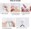 1Pcs Adhesive Sticky Hooks Heavy Duty Wall Seamless Hook Hangers Transparent Carousel 14