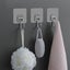 1Pcs Adhesive Sticky Hooks Heavy Duty Wall Seamless Hook Hangers Transparent Carousel 15