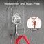 1Pcs Adhesive Sticky Hooks Heavy Duty Wall Seamless Hook Hangers Transparent Carousel 16