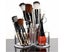 Makeup Brush HolderSlots Large Wavy Clear Cosmetic Organizer Storager Carousel 4