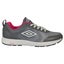 Umbro Honiara Runners Womens Running Trainers Grey Neon Pink Carousel 1