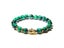 Fashion Natural AAA Royal Blue Tiger Eye Stone Beads Bracelet Men Buddha Charm Carousel 6