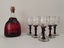 TONY KUEPFER DECANTER AND SIX WINE GLASSES Carousel 2