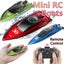 Mini RC Boats Dual Motors High Speed Racing Boat Child 2.4G Remote Control Ship Carousel 3