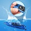 Mini RC Boats Dual Motors High Speed Racing Boat Child 2.4G Remote Control Ship Carousel 8