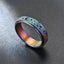 5X Anti-anxiety Spinner Designs Fidget Rotating Stainless Steel Ring Band Relief Carousel 10