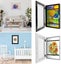 Kids Art Frame Hold up to 150 Artworks, A4 Wall Hanging Child Artwork Picture Carousel 9