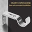 2pcs Curtain Rod Brackets Basics Adjustable Curtain Rod Tool Wall Bracket Hook Carousel 3
