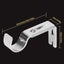 2pcs Curtain Rod Brackets Basics Adjustable Curtain Rod Tool Wall Bracket Hook Carousel 7