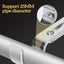 2pcs Curtain Rod Brackets Basics Adjustable Curtain Rod Tool Wall Bracket Hook Carousel 10