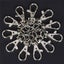100Pcs Swivel Lobster Clasp Clips Hook Alloy Key Ring Split Durable Keychain DIY Carousel 5