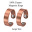 Large Copper Magnetic Rings SET OF 2 Joint Arthritis Natural Healing SR-L Carousel 5