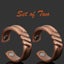 Large Copper Magnetic Rings SET OF 2 Joint Arthritis Natural Healing SR-L Carousel 9