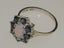Gold Natural Opal & London Blue Topaz Womens Ring - Hallmarked 10k White Gold Carousel 1