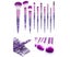 10Pcs Professional Makeup Brushes Eye Cosmetic Shadow Blush Brush Set Purpl Carousel 7