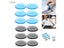 6/12/24Pcs Drum Mute Pad Transparent Silicone Jazz Snare Drum Muffler 3 Colors Carousel 7