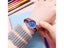 Easy To Read Kids Watch Slip-Thru Fabric Strap Japan Movement Silver Tone Case Carousel 6