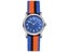 Easy To Read Kids Watch Slip-Thru Fabric Strap Japan Movement Silver Tone Case Carousel 1